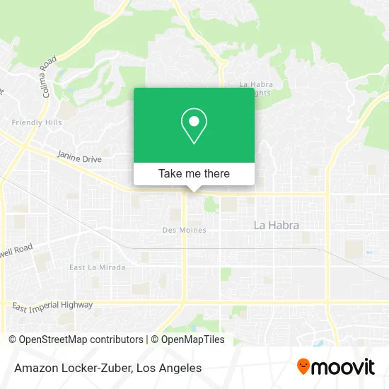 Amazon Locker-Zuber map