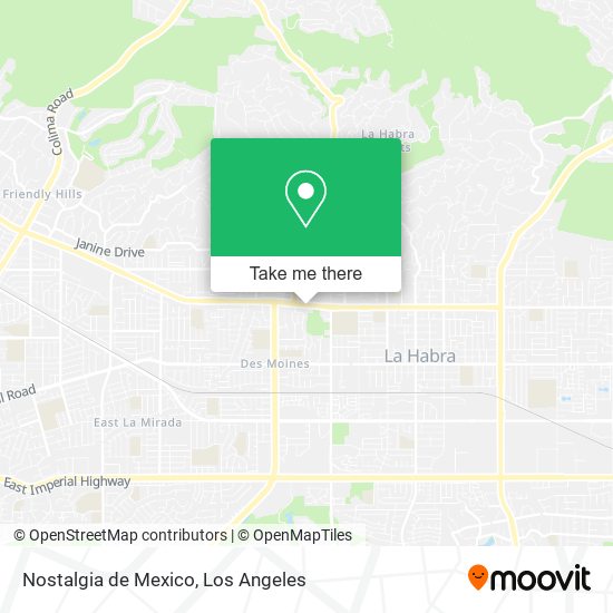 Nostalgia de Mexico map