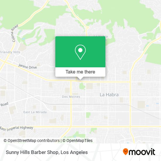 Sunny Hills Barber Shop map