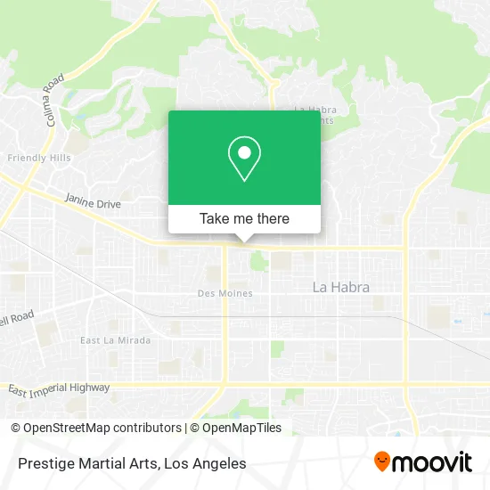 Prestige Martial Arts map