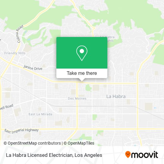 Mapa de La Habra Licensed Electrician
