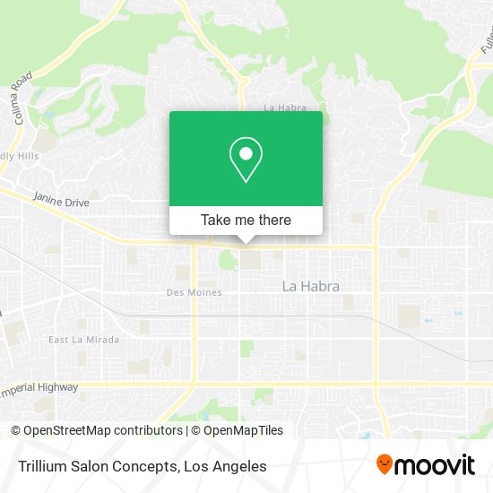 Trillium Salon Concepts map