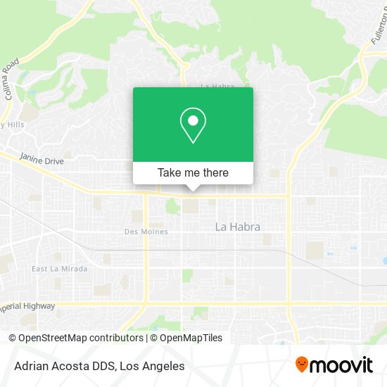 Adrian Acosta DDS map