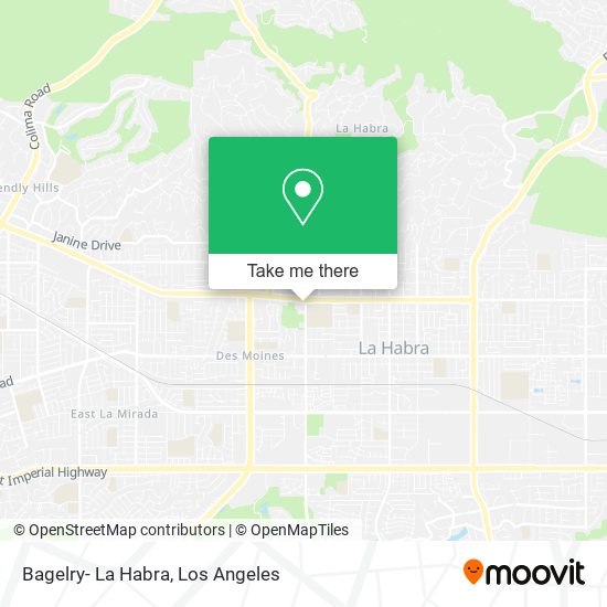 Bagelry- La Habra map