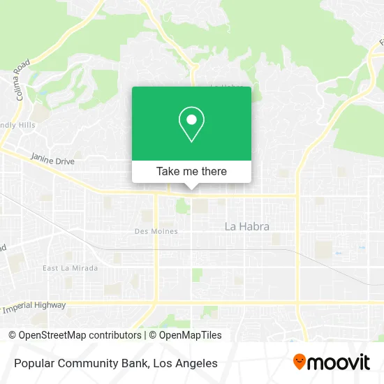 Popular Community Bank map