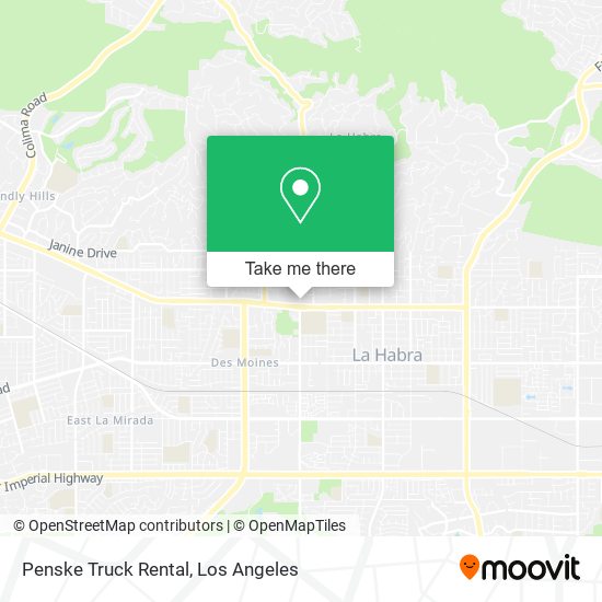 Penske Truck Rental map