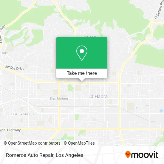 Romeros Auto Repair map