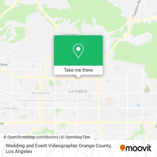 Mapa de Wedding and Event Videographer Orange County