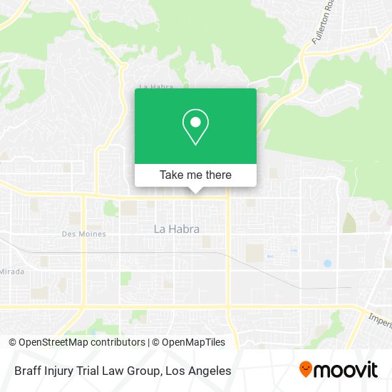 Braff Injury Trial Law Group map