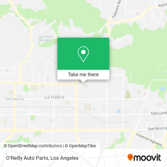 O'Reilly Auto Parts map