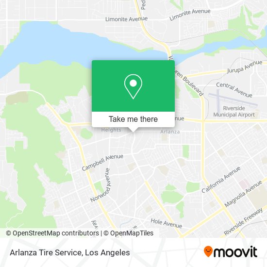 Arlanza Tire Service map
