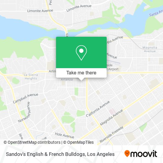 Mapa de Sandov's English & French Bulldogs