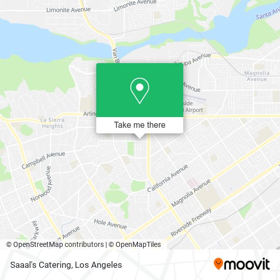 Saaal's Catering map