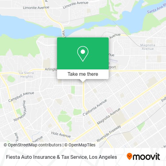 Fiesta Auto Insurance & Tax Service map