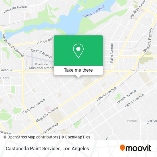 Castaneda Paint Services map