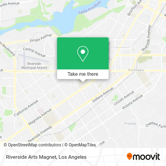 Riverside Arts Magnet map