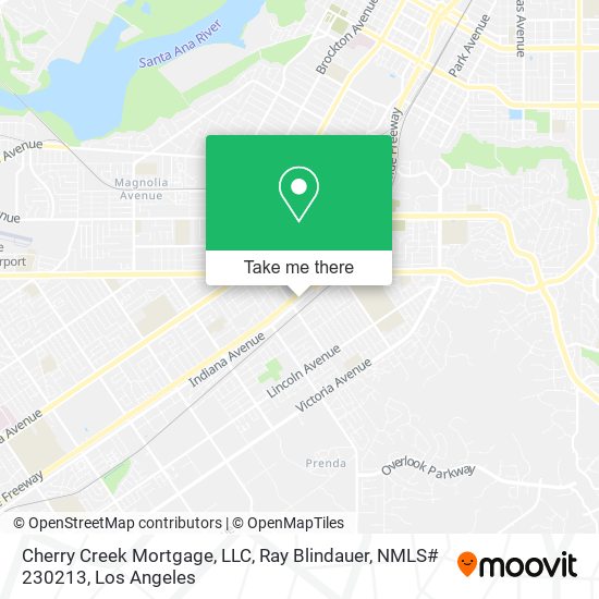 Mapa de Cherry Creek Mortgage, LLC, Ray Blindauer, NMLS# 230213