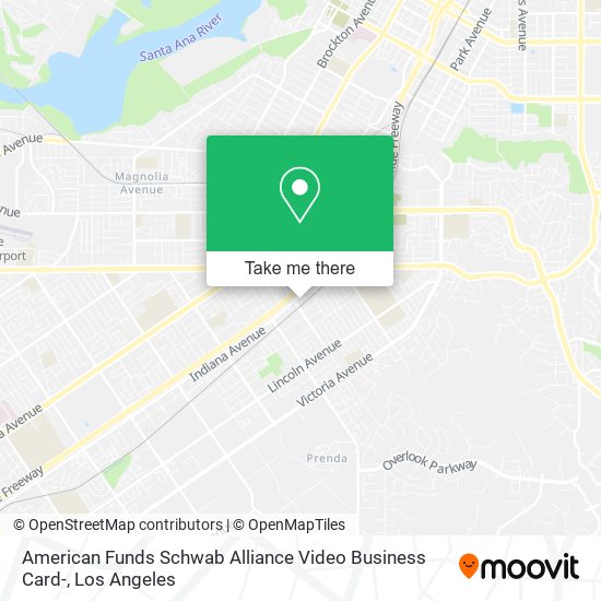 Mapa de American Funds Schwab Alliance Video Business Card-