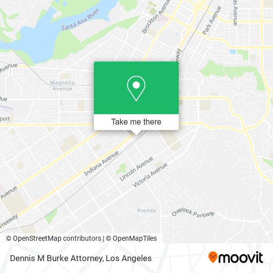 Dennis M Burke Attorney map