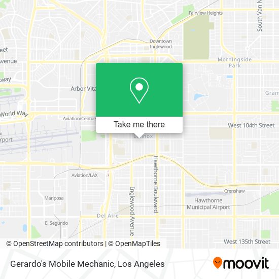 Gerardo's Mobile Mechanic map