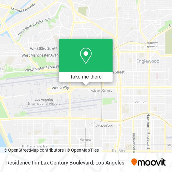 Residence Inn-Lax Century Boulevard map