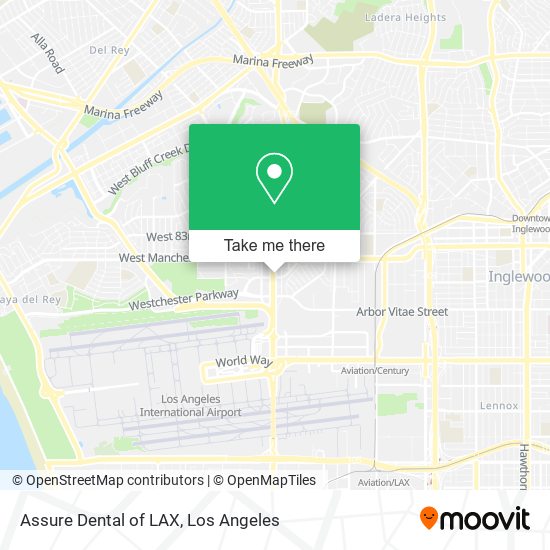 Assure Dental of LAX map