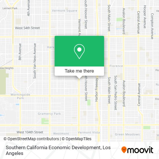 Mapa de Southern California Economic Development