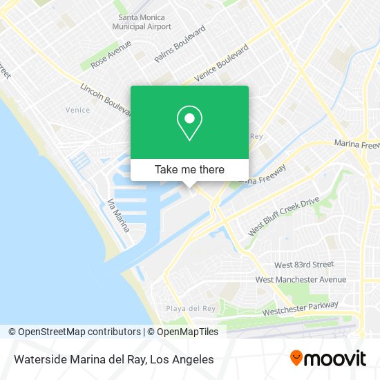 Mapa de Waterside Marina del Ray