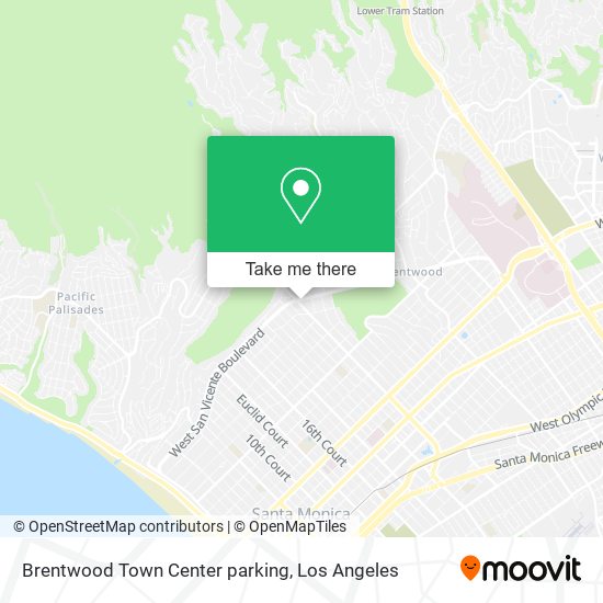 Mapa de Brentwood Town Center parking