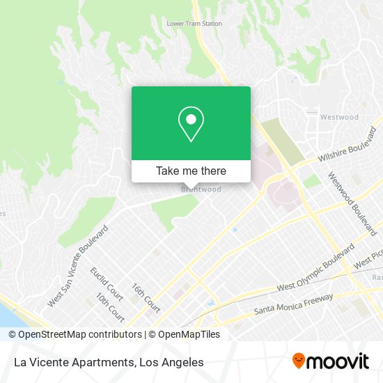 Mapa de La Vicente Apartments