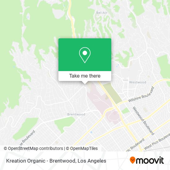 Mapa de Kreation Organic - Brentwood