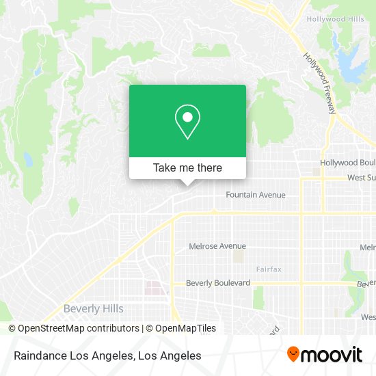 Raindance Los Angeles map