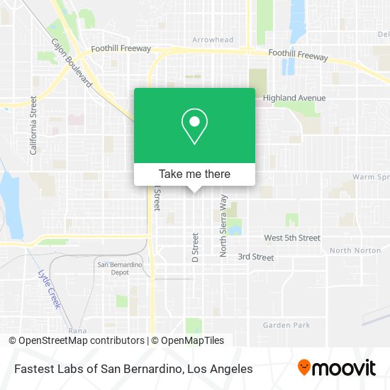 Mapa de Fastest Labs of San Bernardino