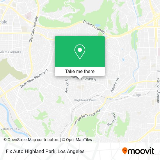 Mapa de Fix Auto Highland Park