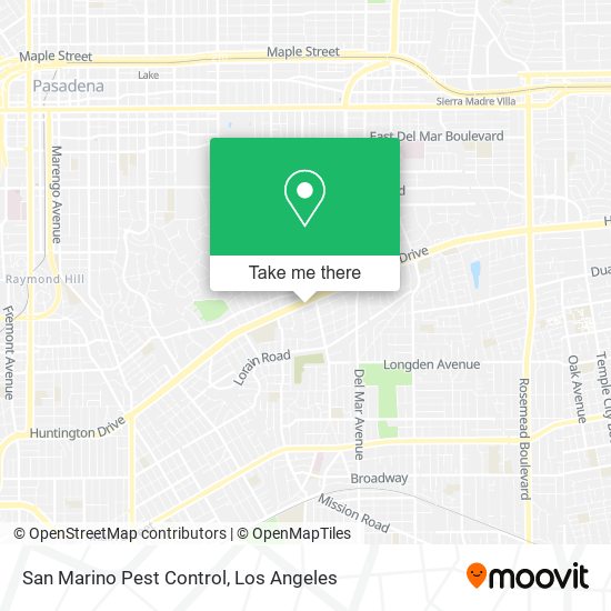 San Marino Pest Control map