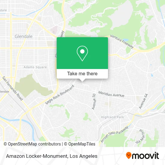 Amazon Locker-Monument map