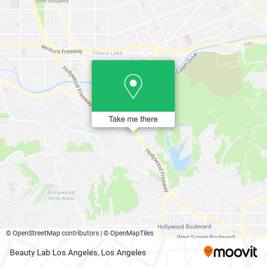 Beauty Lab Los Angeles map