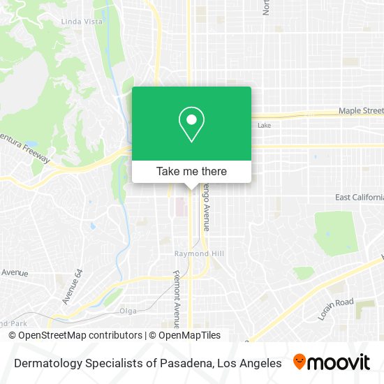 Mapa de Dermatology Specialists of Pasadena