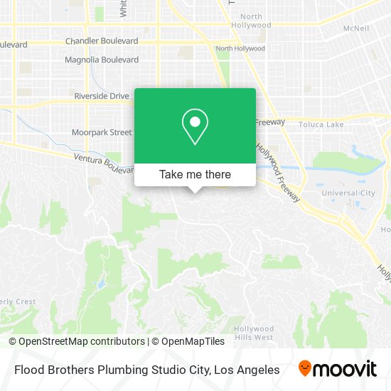 Mapa de Flood Brothers Plumbing Studio City