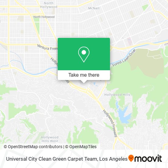Universal City Clean Green Carpet Team map