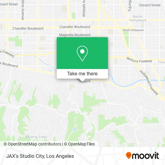 Mapa de JAX's Studio City