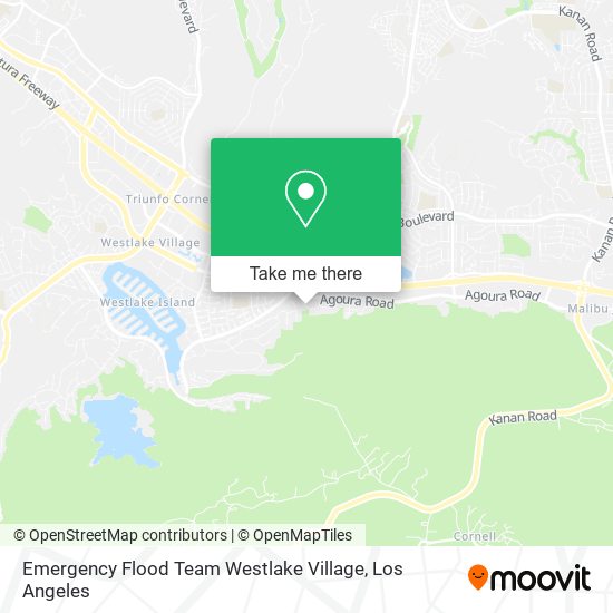 Emergency Flood Team Westlake Village map