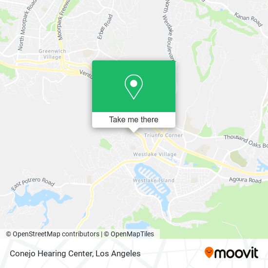 Conejo Hearing Center map