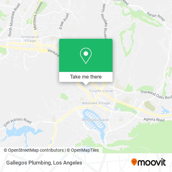 Gallegos Plumbing map