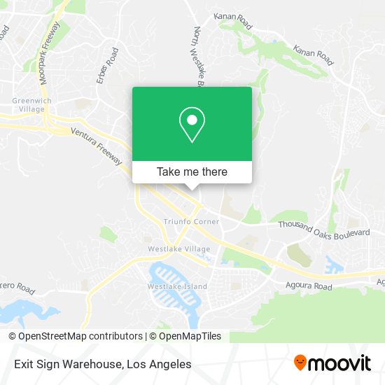 Exit Sign Warehouse map