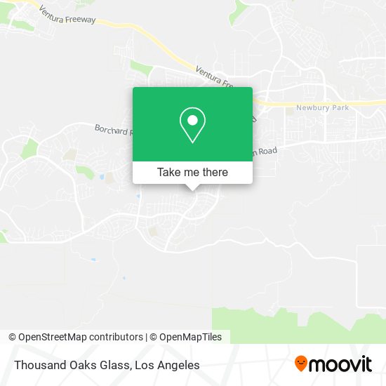 Thousand Oaks Glass map