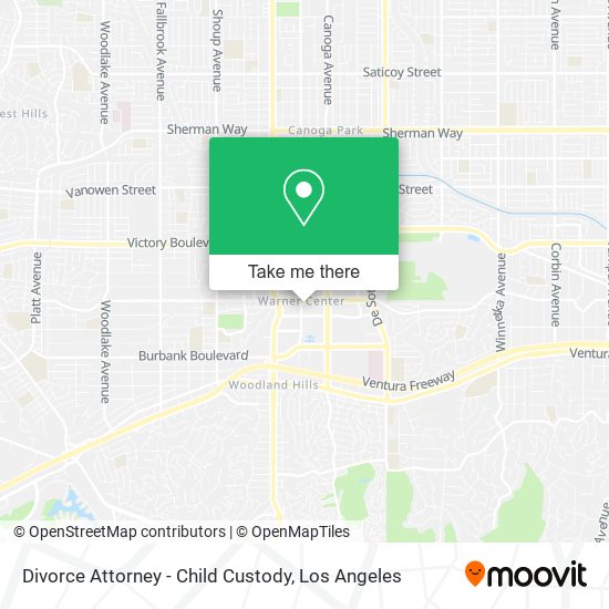 Divorce Attorney - Child Custody map