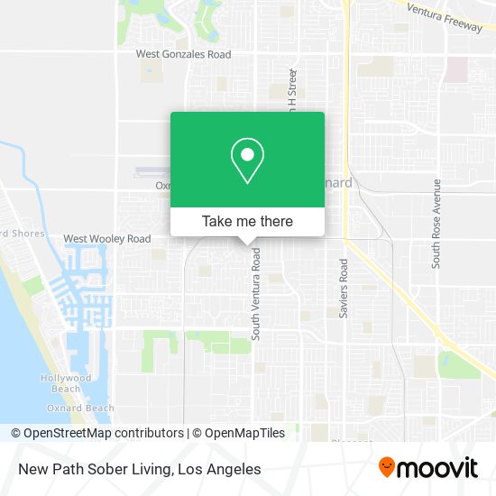 New Path Sober Living map