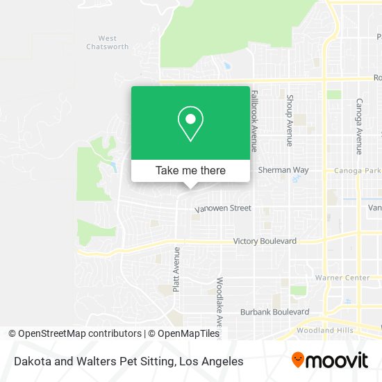 Mapa de Dakota and Walters Pet Sitting