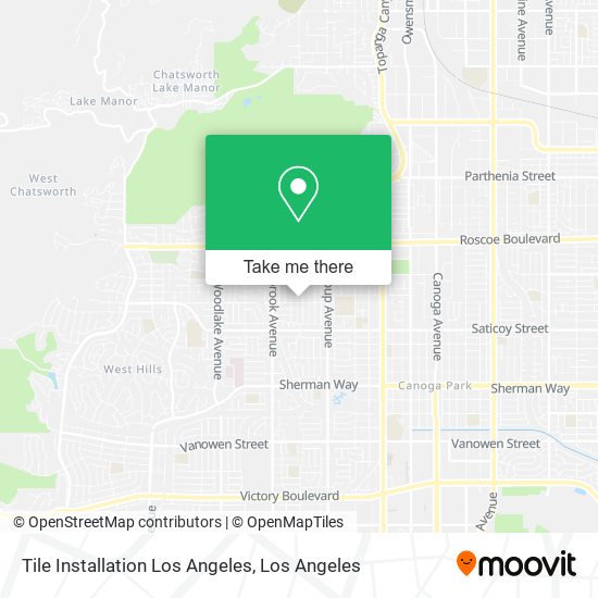 Tile Installation Los Angeles map